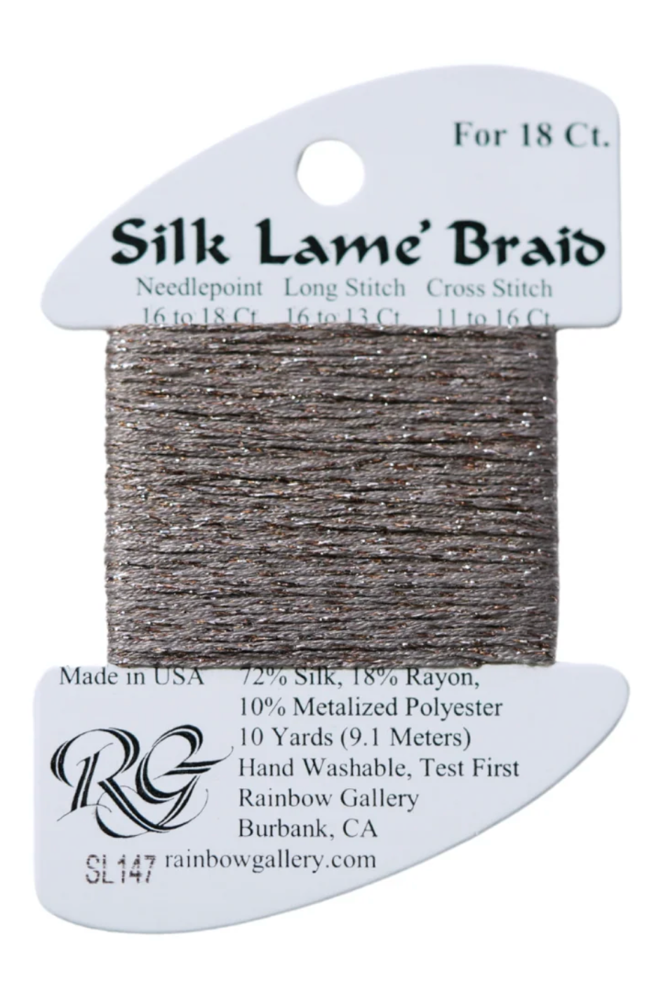 Silk Lame Braid SL147 Taupe