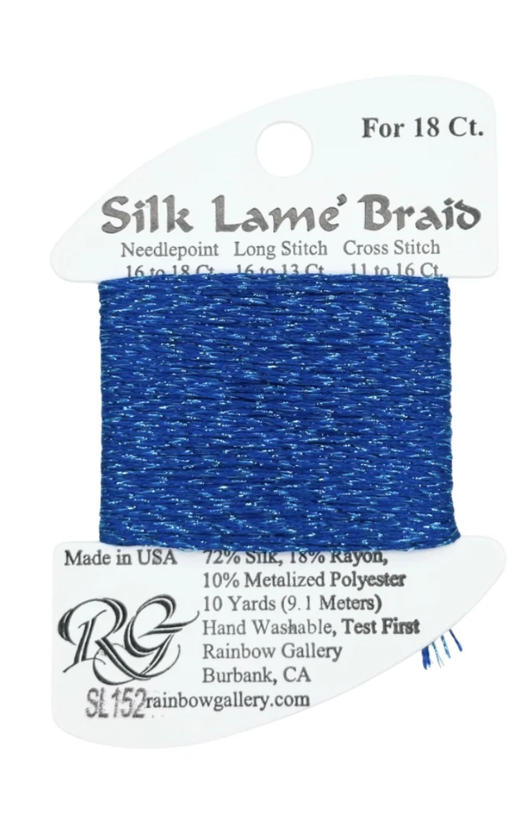 Silk Lame Braid SL152 Hawaiian Blue