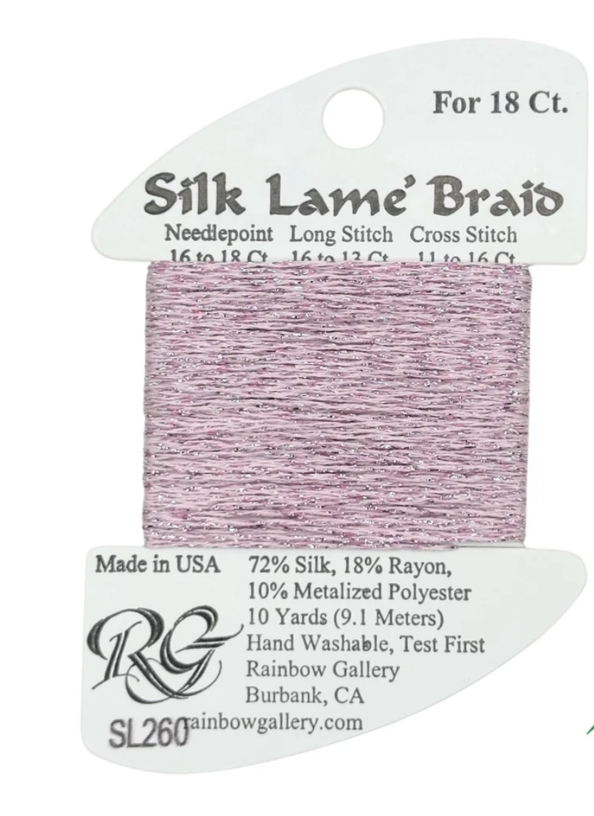 Silk Lame Braid SL260 Pink Blush