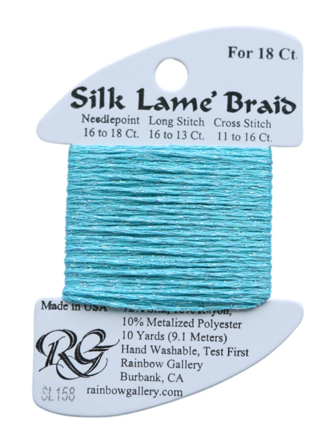 Silk Lame Braid SL158 Capri