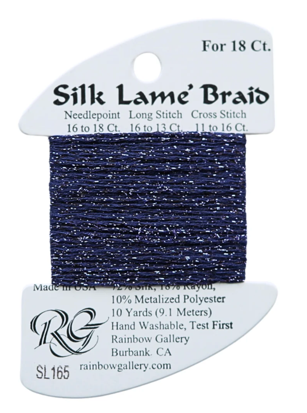 Silk Lame Braid SL165 Dark Wisteria