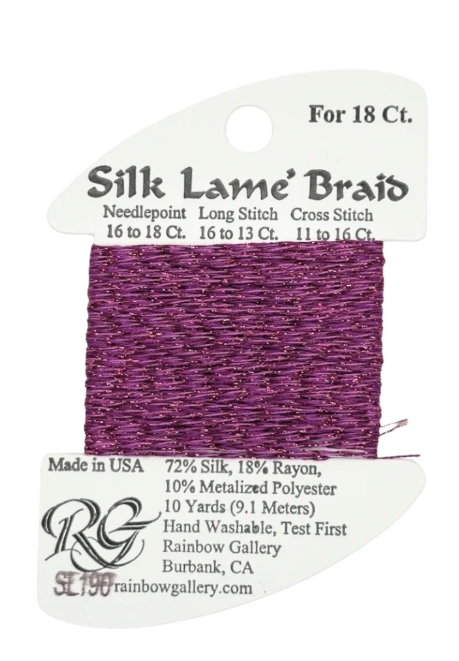 Silk Lame Braid SL190 Purple Orchid