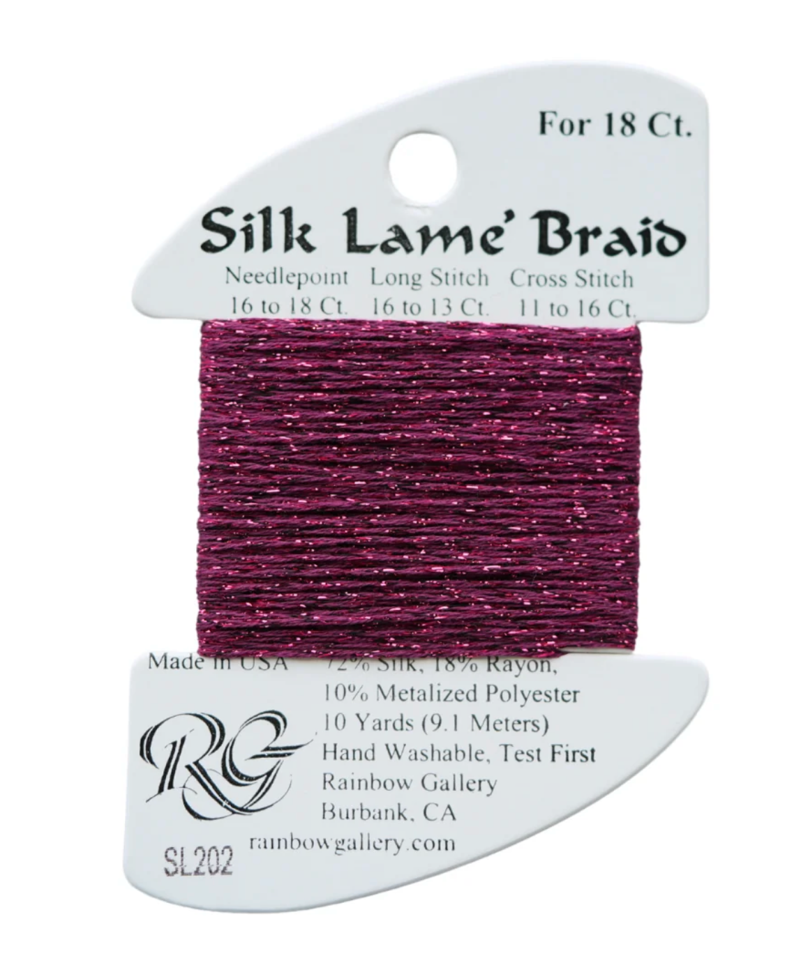 Silk Lame Braid SL202 Wild Plum