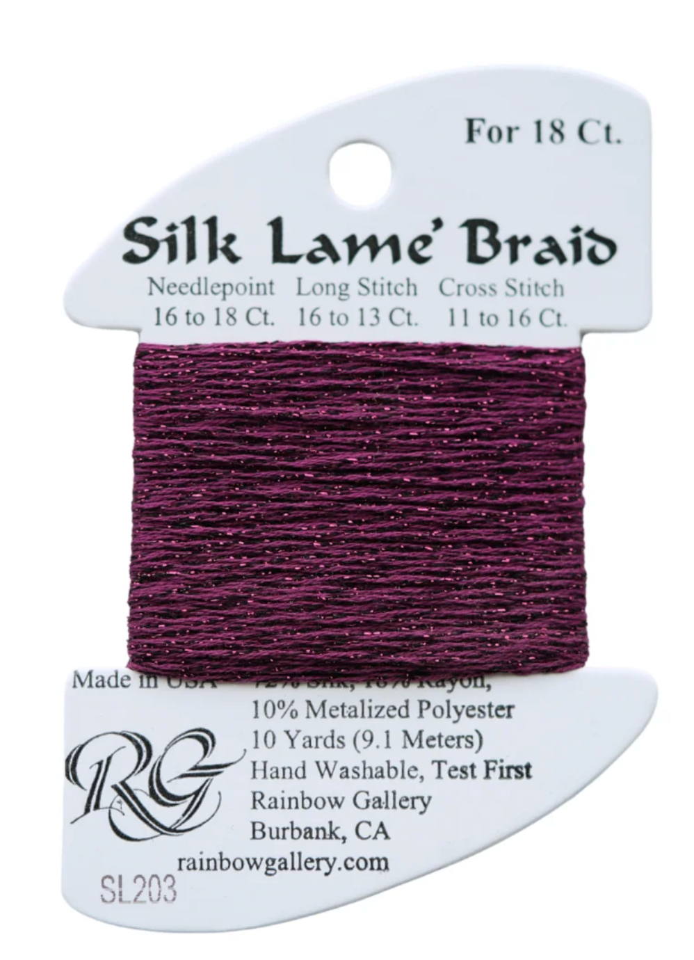Silk Lame Braid SL203 Magenta