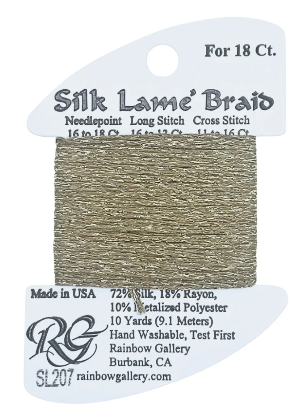Silk Lame Braid SL207 Prairie Dust