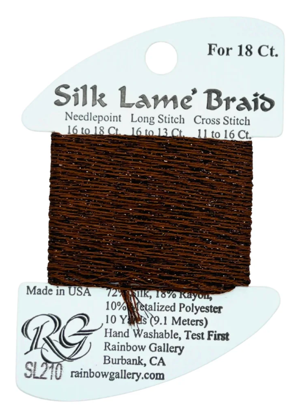 Silk Lame Braid SL210 Cappuccino