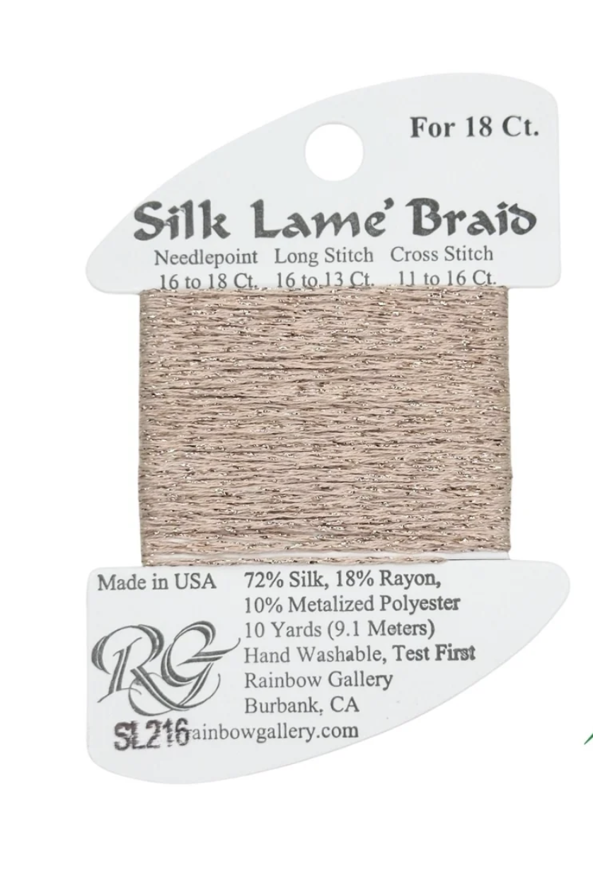 Silk Lame Braid SL216 Touch of Tan