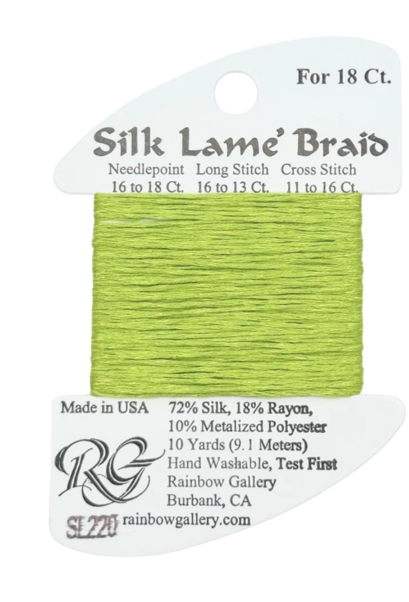 Silk Lame Braid SL220 Lemon Grass