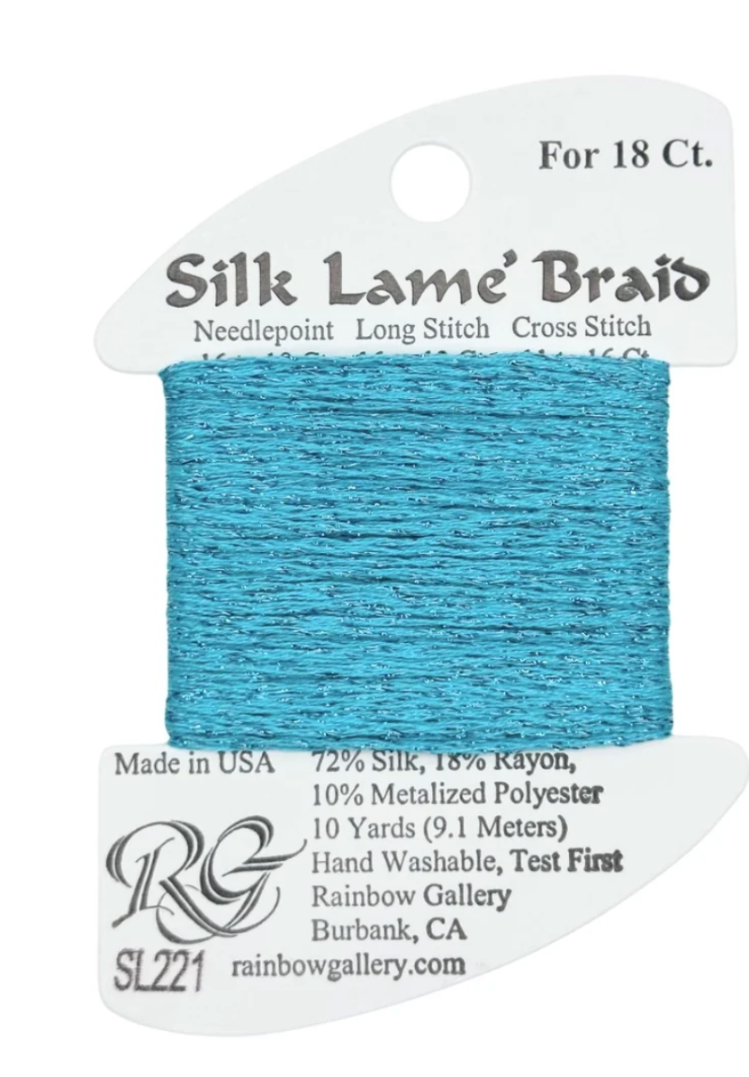 Silk Lame Braid SL221 Capri Breeze