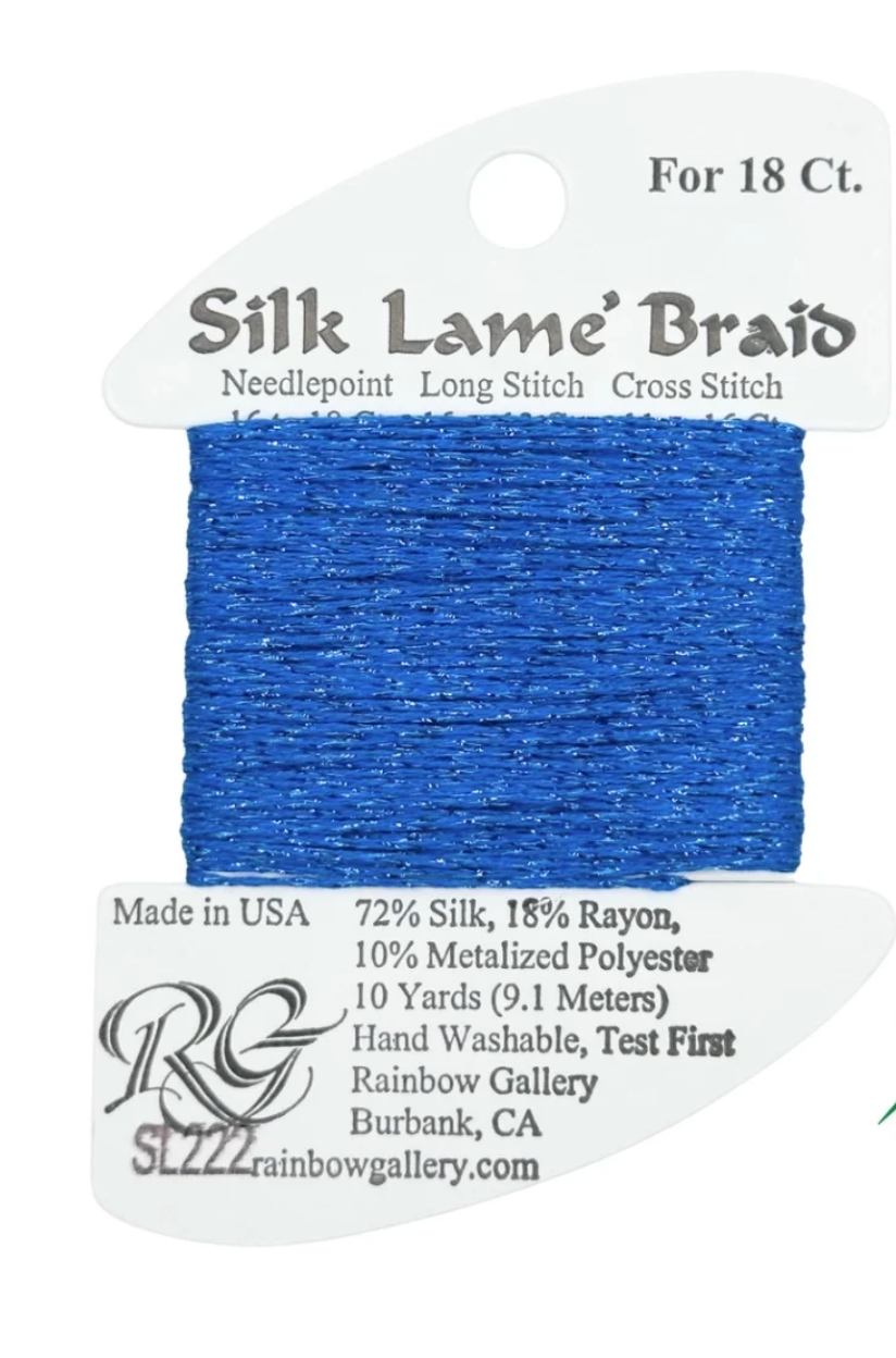 Silk Lame Braid SL222 Brilliant Blue