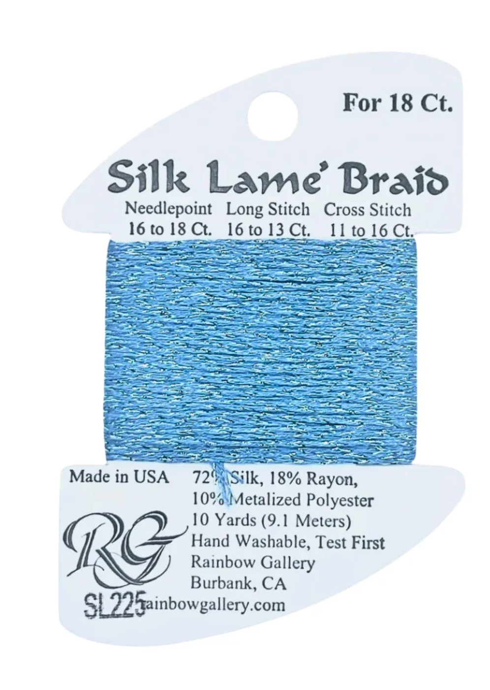 Silk Lame Braid SL225 Forever Blue