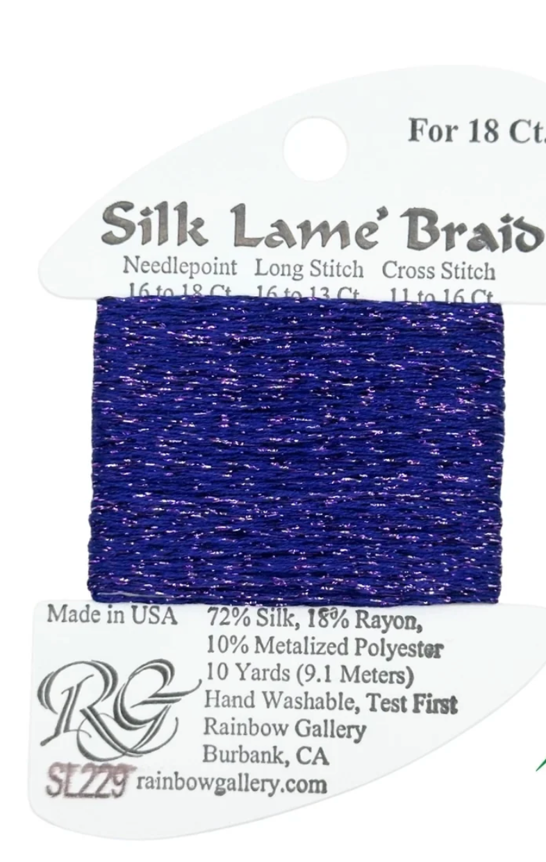 Silk Lame Braid SL229 Plush Purple