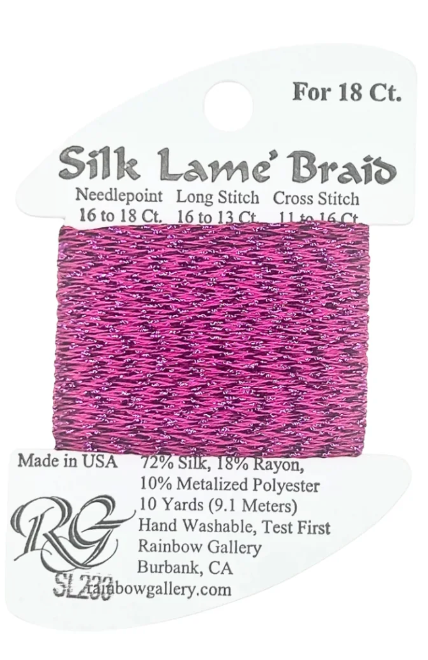 Silk Lame Braid SL233 Festival Fuchsia