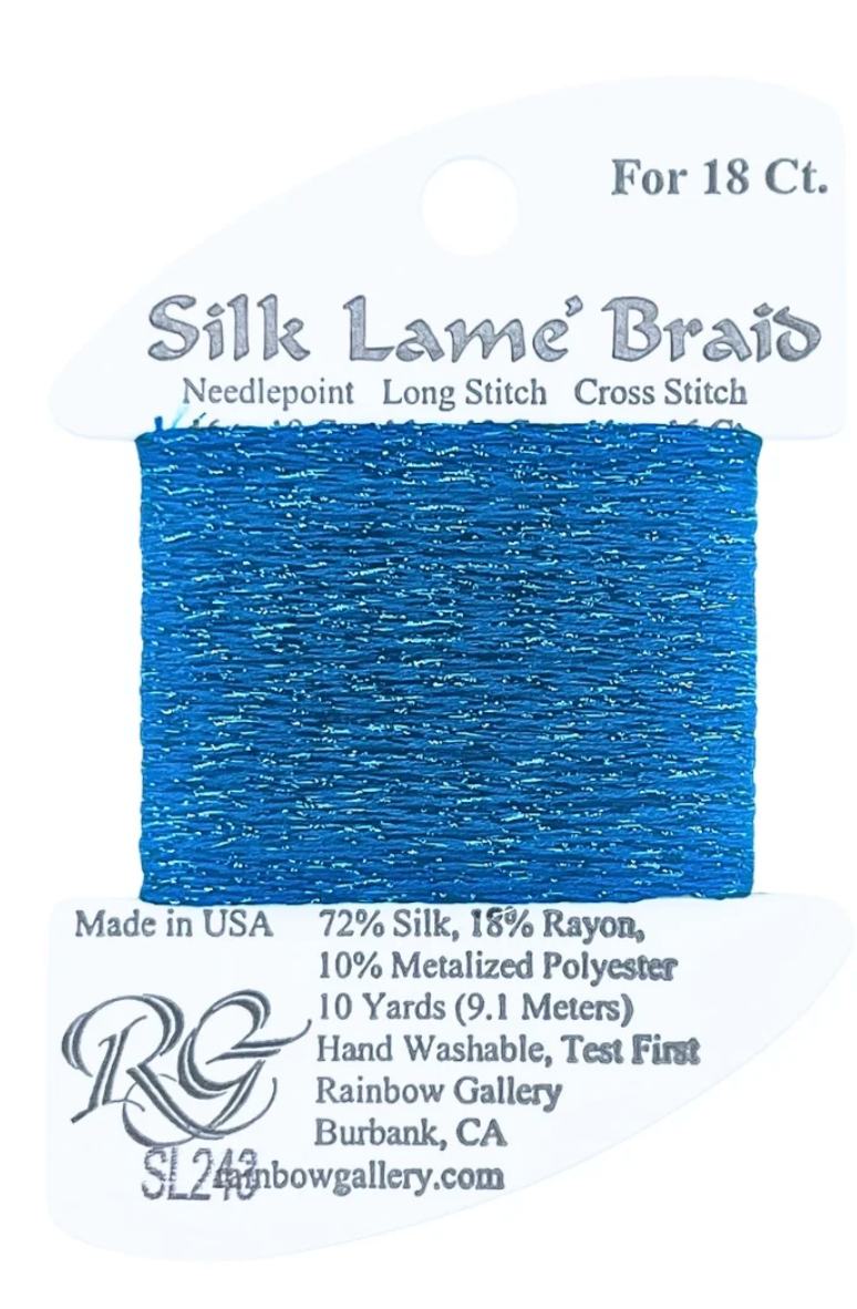 Silk Lame Braid SL243 Suddenly Sapphire