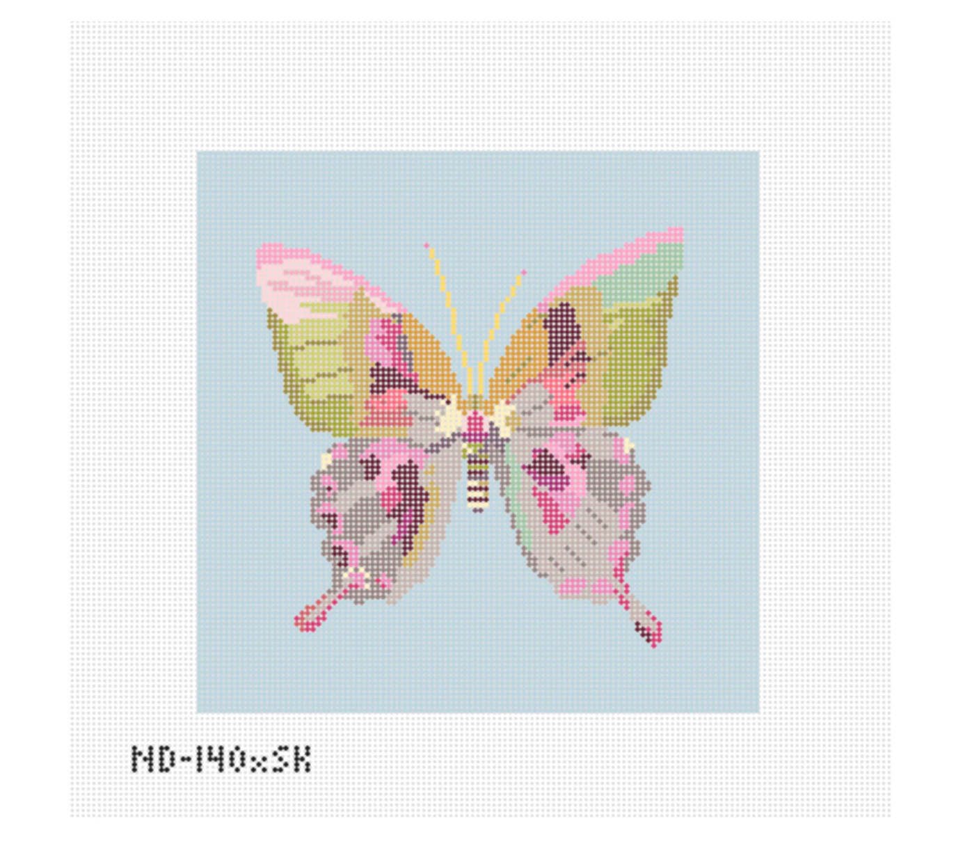 Gold & Green Butterfly Canvas