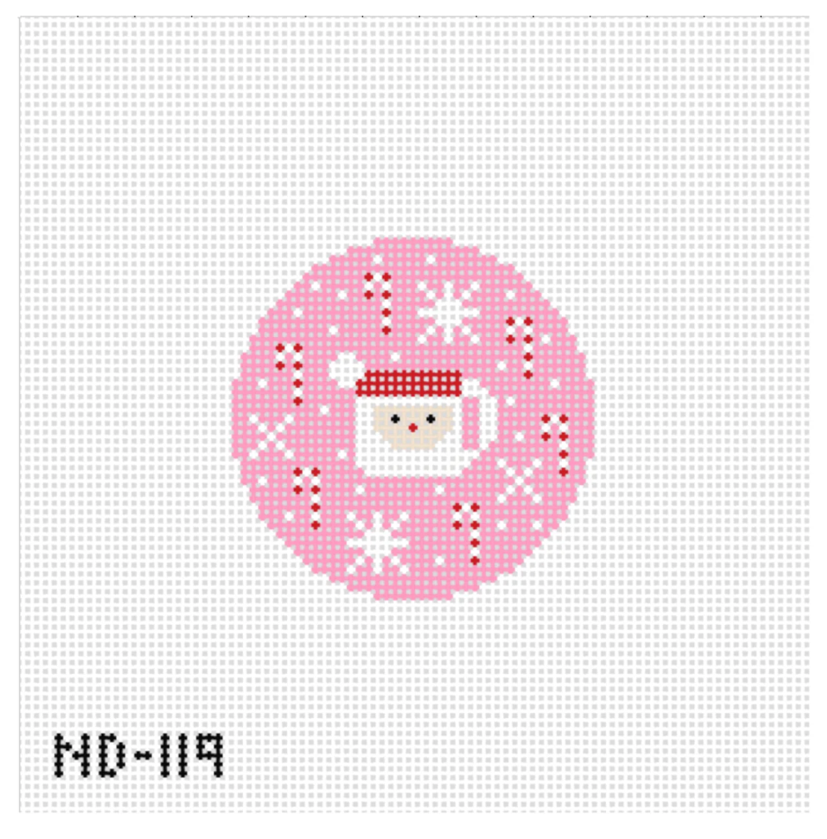 3" Pink Santa Mug Canvas