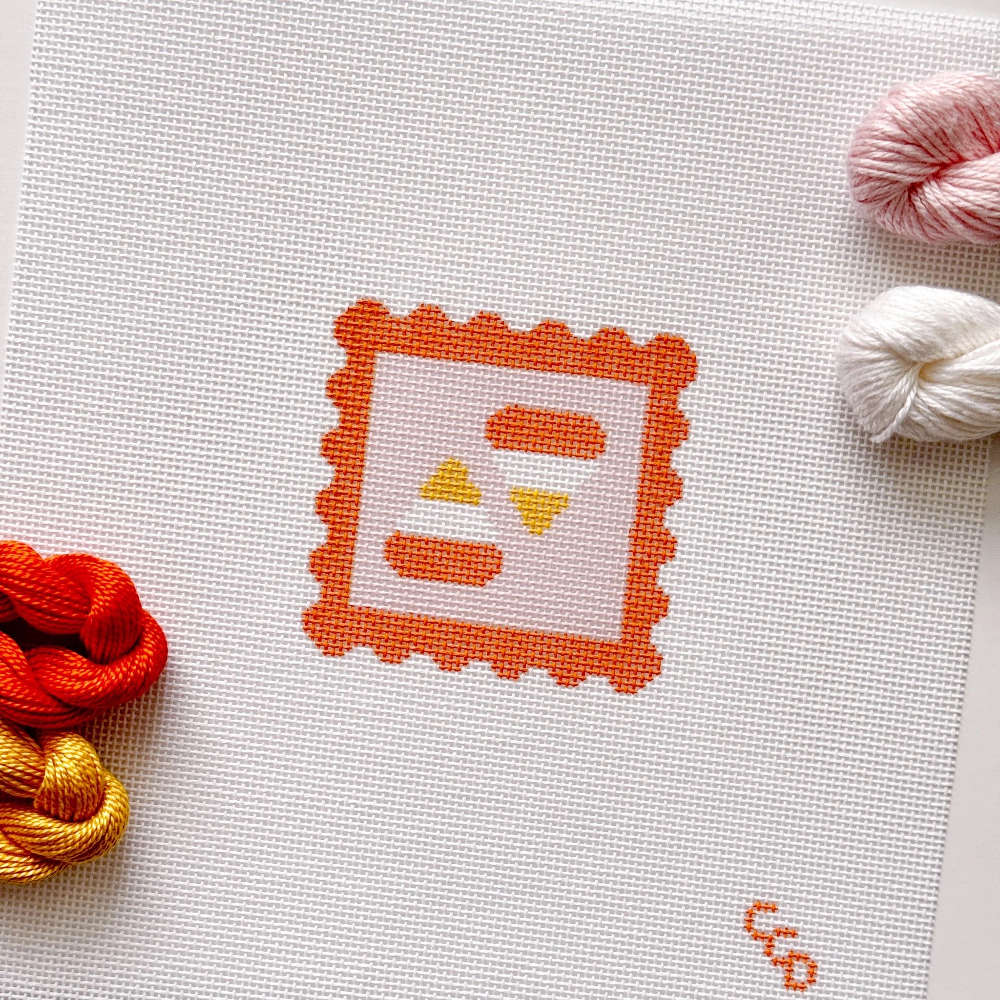 Candy Corn Stamp Canvas