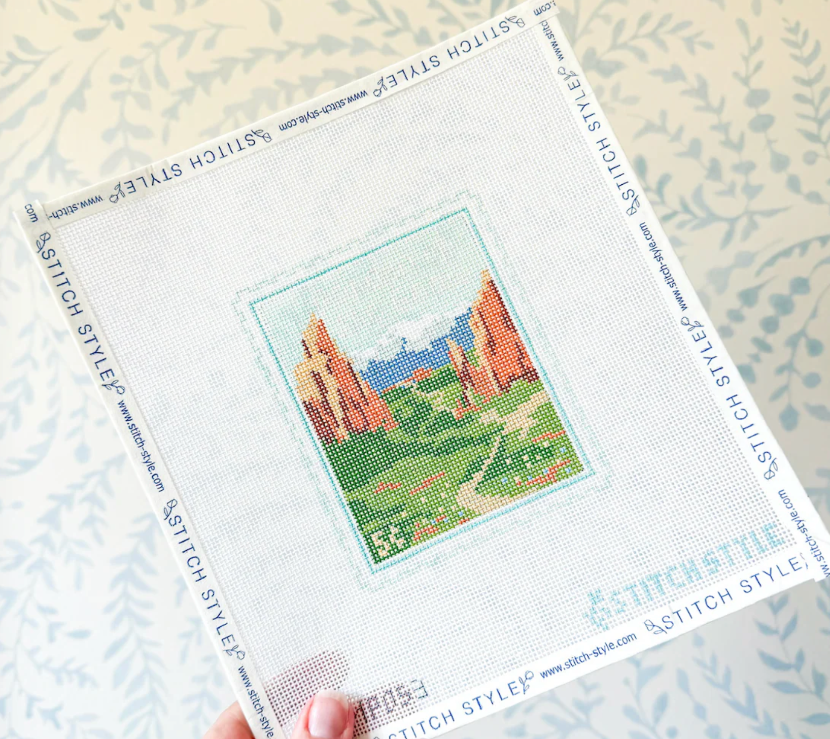 Garden of the Gods 18 Mesh Travel Stamp Needlepoint Canvas