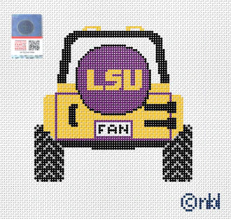 LSU Jeep Canvas