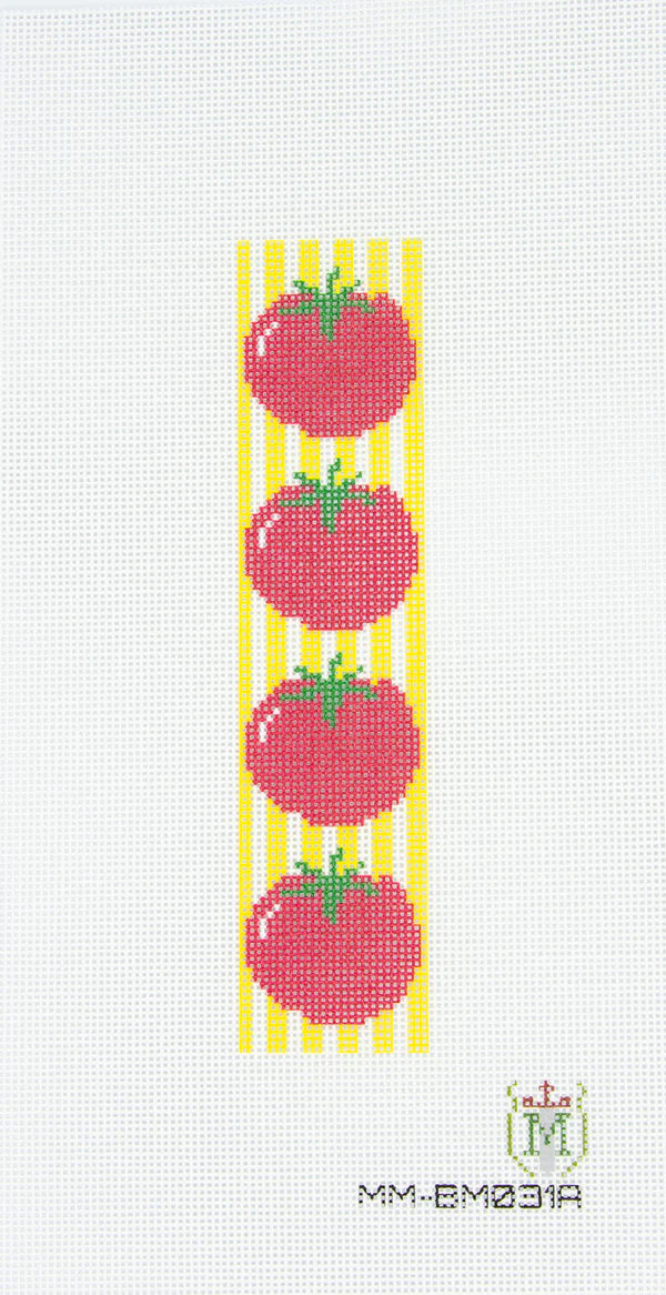 Tomato Bookmark Yellow Stripe Canvas