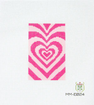 Repeating Heart Pattern Canvas