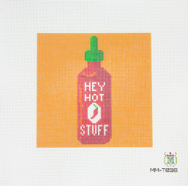 HEY HOT STUFF Hot Sauce Canvas