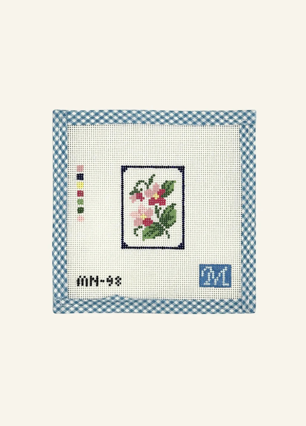 Flower Mahjong Tile Canvas