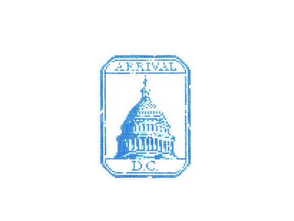 D.C. Passport Stamp Canvas