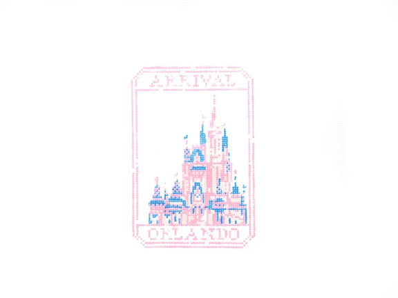 Orlando Passport Stamp Canvas