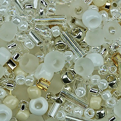 Lace White Color Vibe Bead Mix
