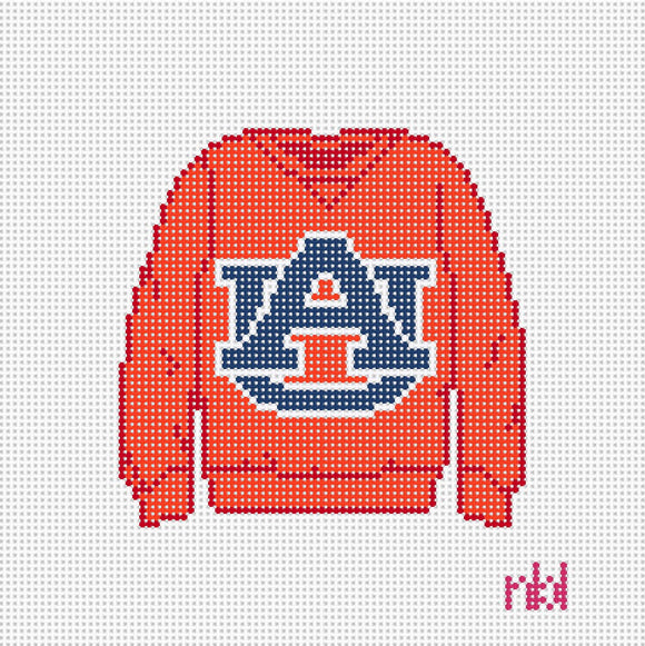 Auburn Orange Sweatshirt Canvas