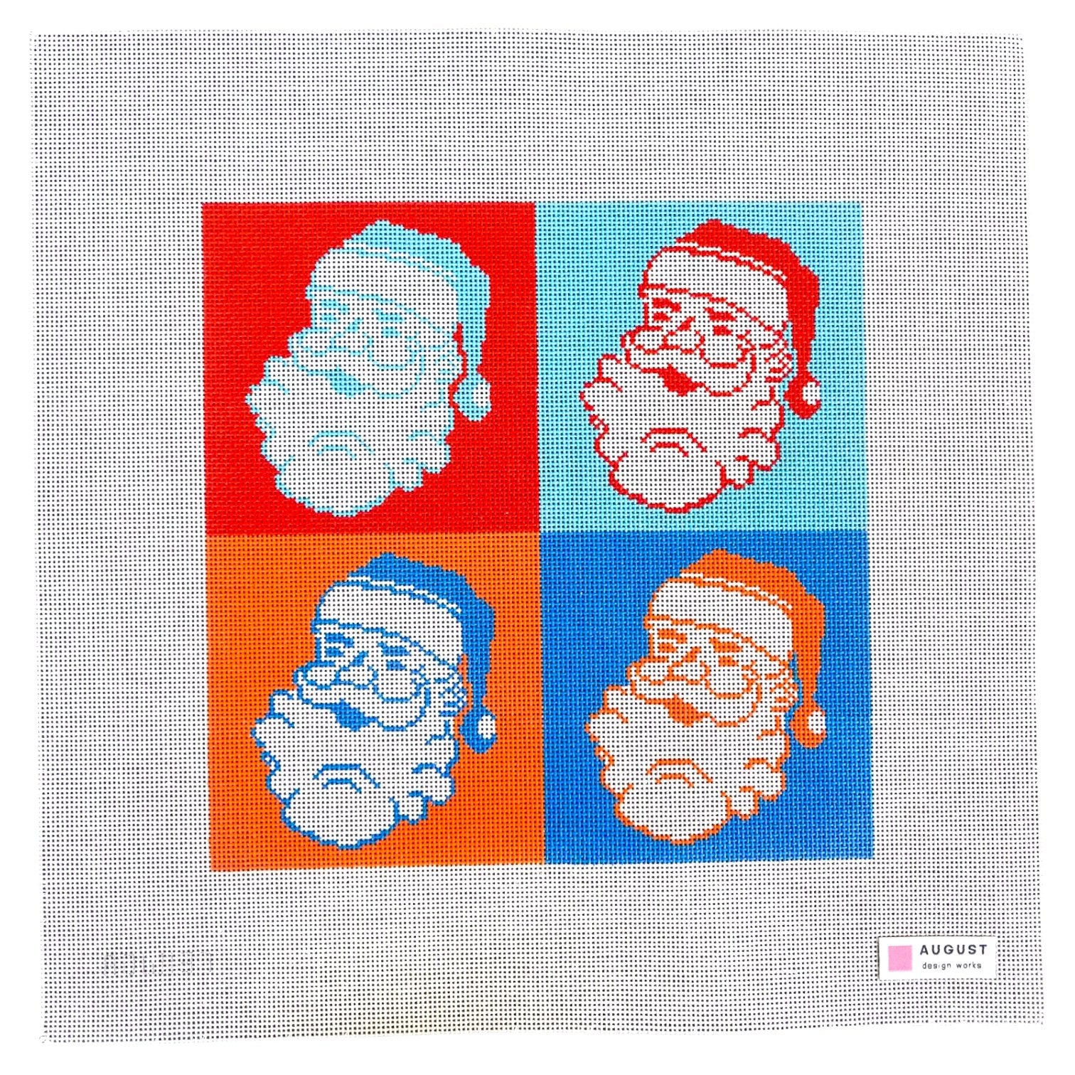 Pop Art Santa Canvas