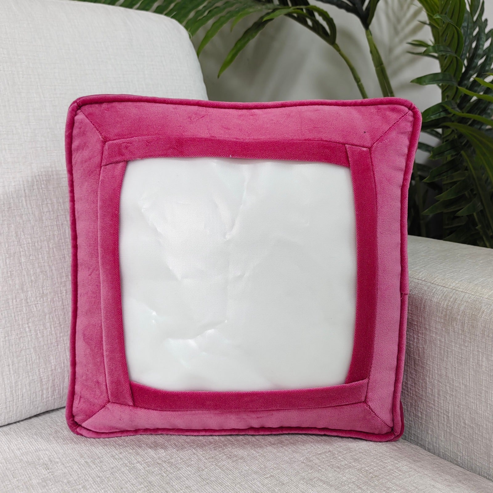 *PREORDER* Self Finishing Hot Pink Velvet Pillow