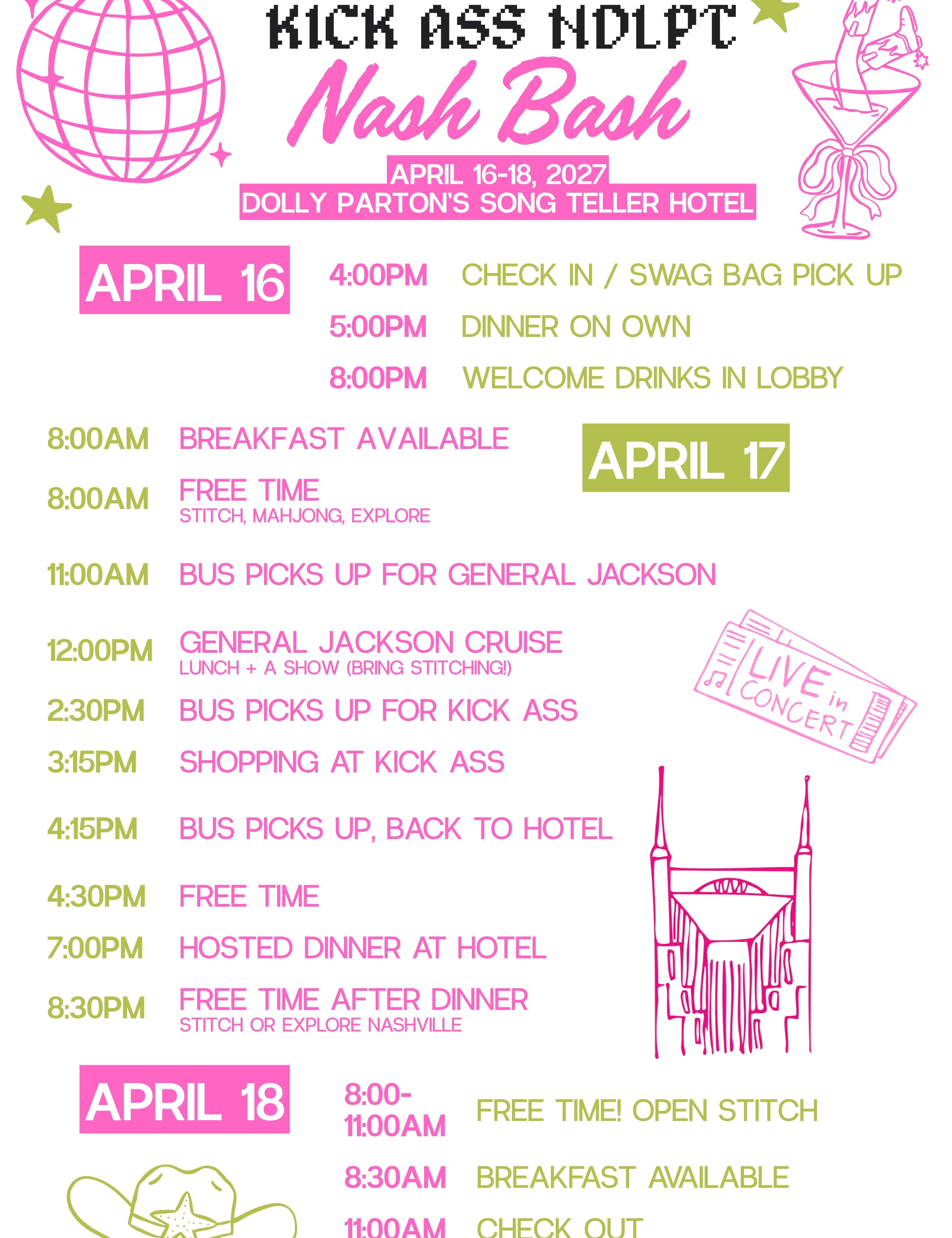 PinkandGreenPlayfulDoodleAestheticCuteBeachBachelorettePartyScheduleInvitation.jpg