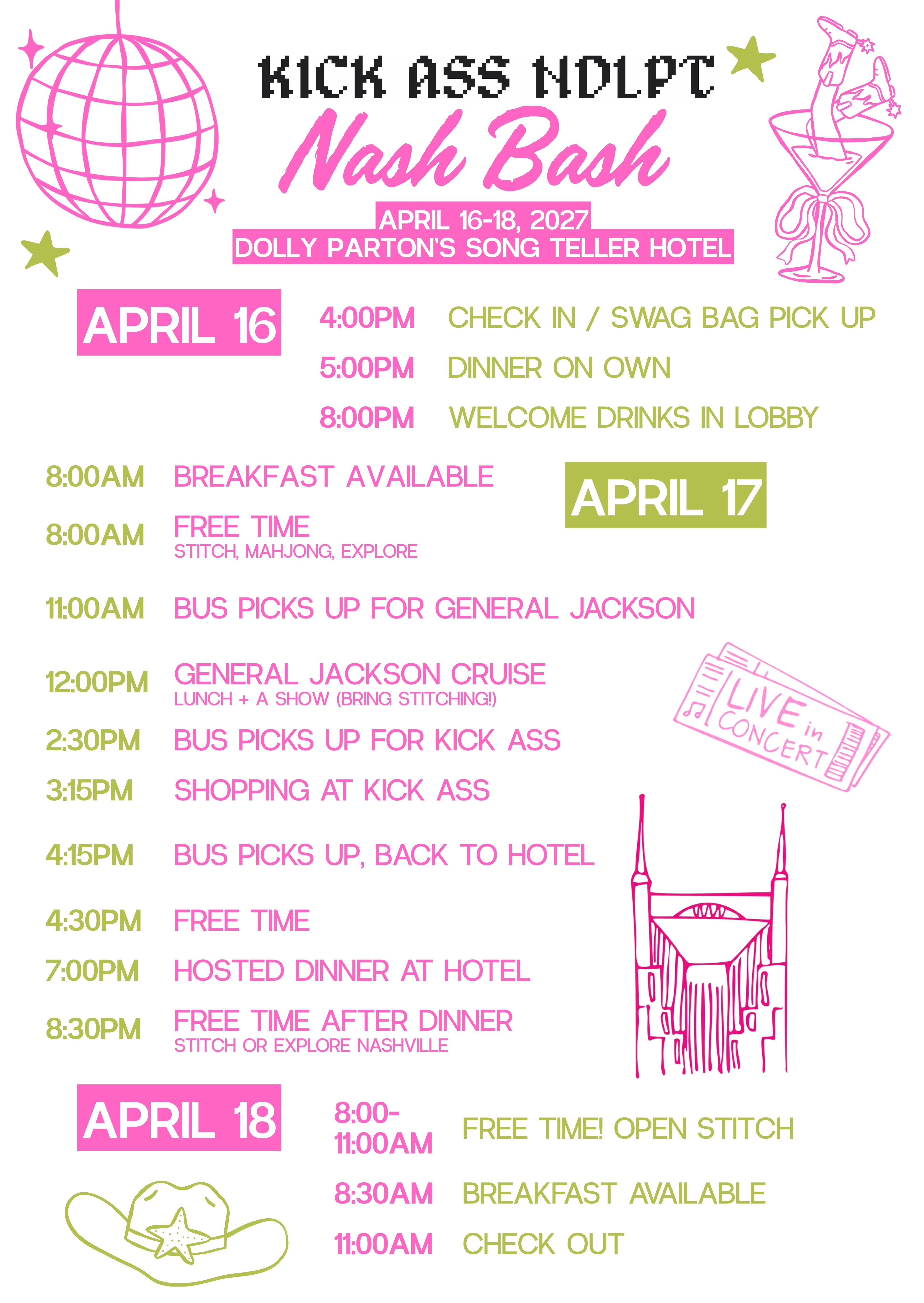 KICK ASS NASH BASH - April 16-18, 2027