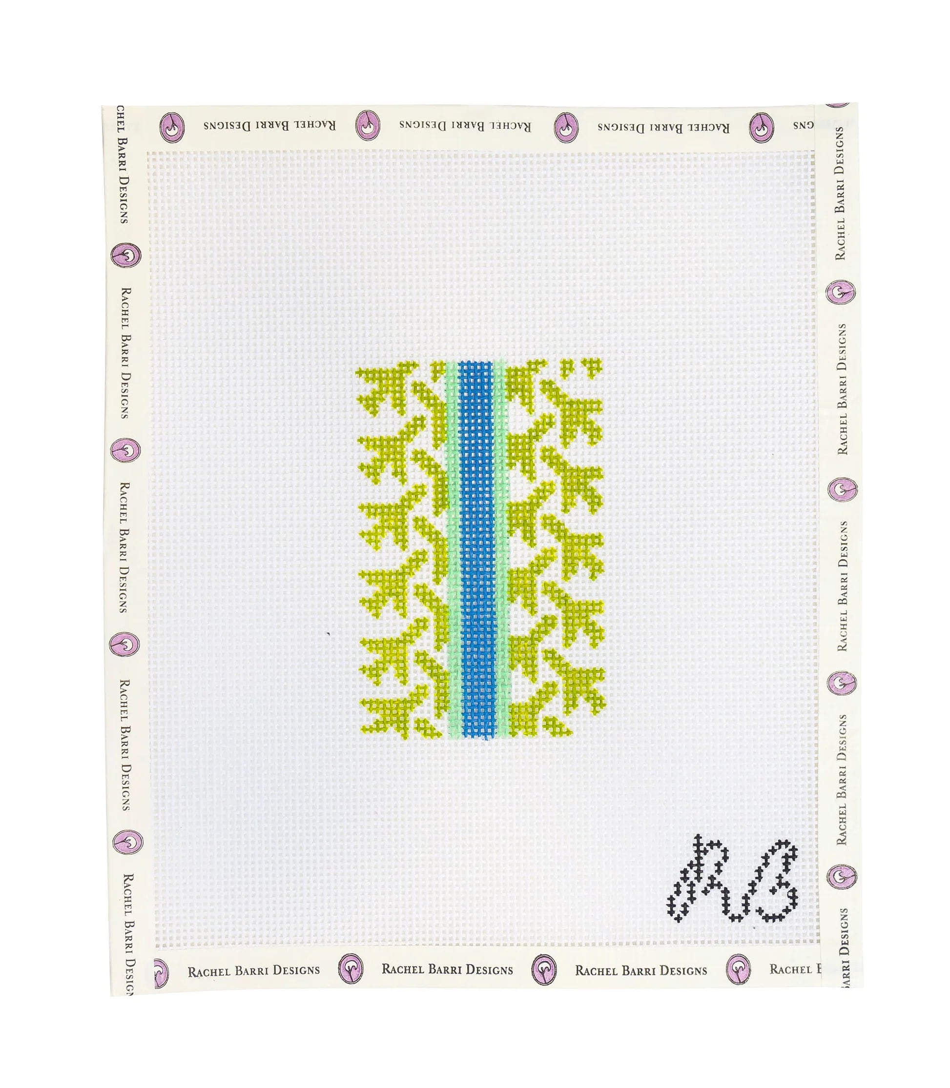 Airplane Houndstooth Small Green Canvas