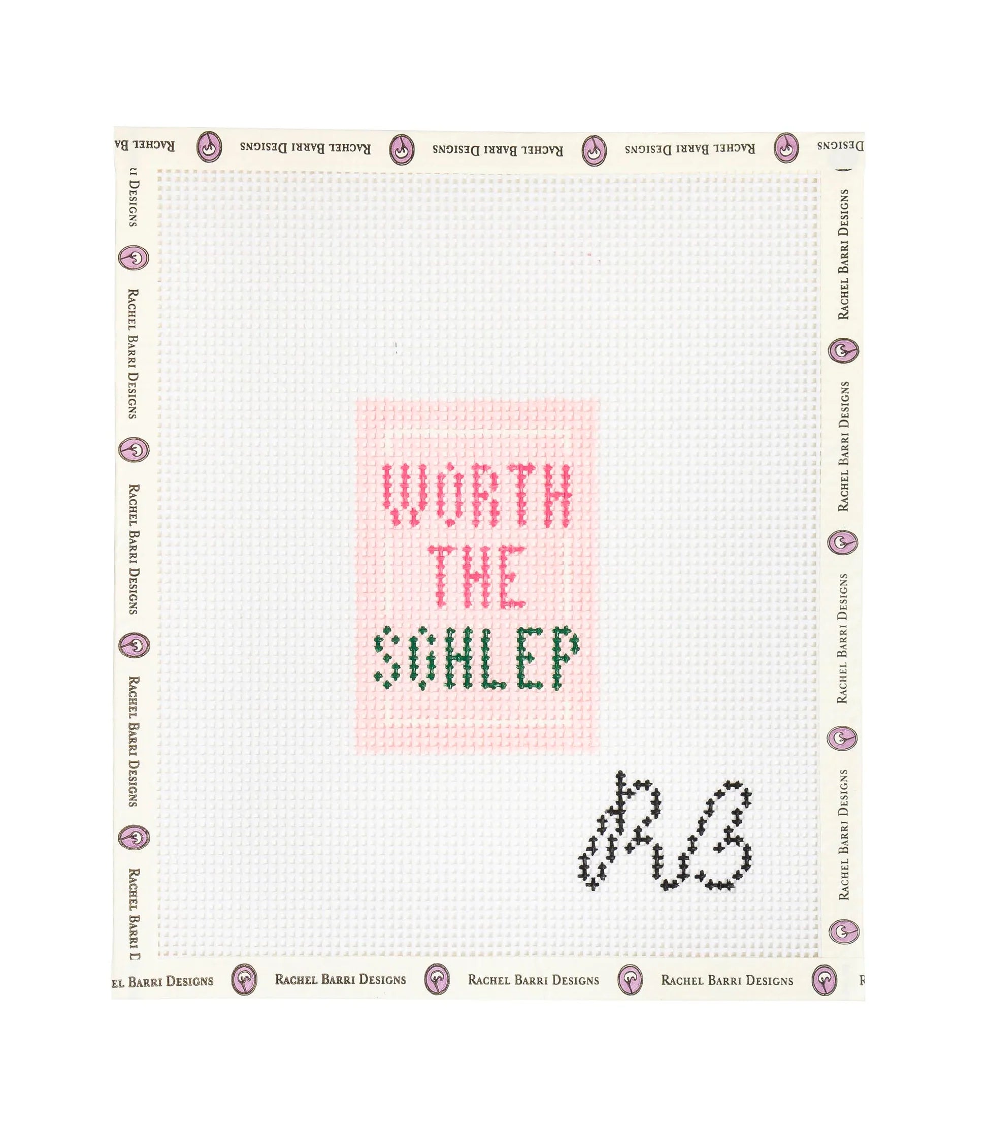 Worth The Schlep Insert Pink Canvas