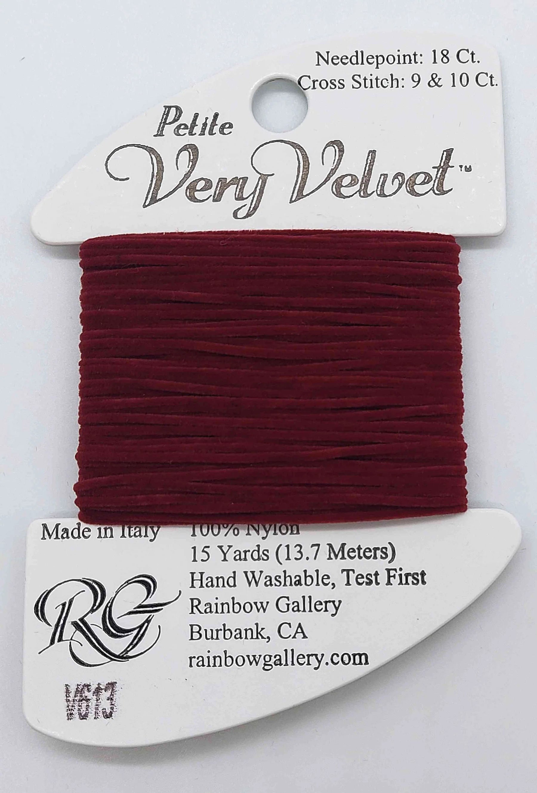 PET V-VELVET V613-BURGUNDY