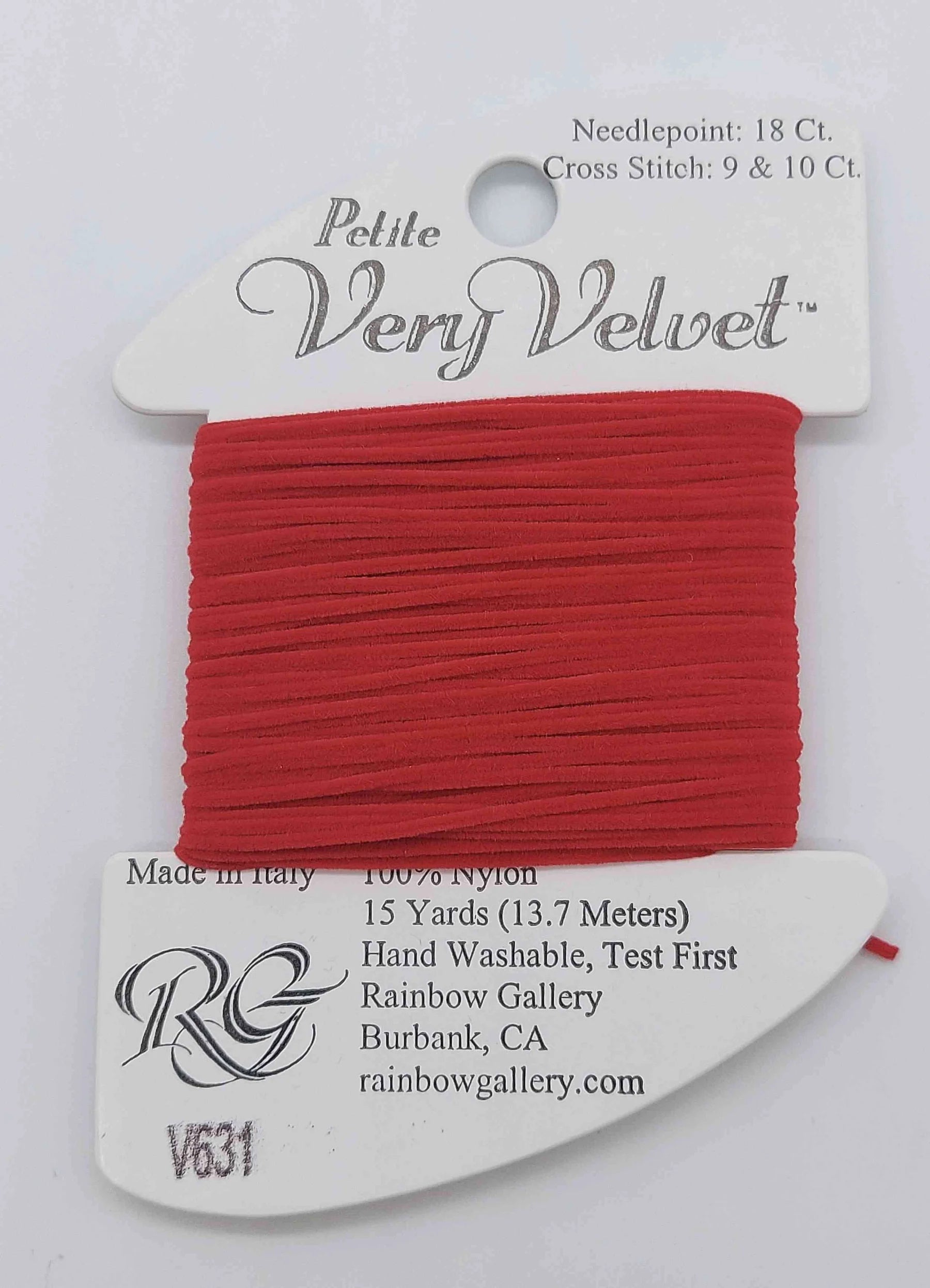 PET V-VELVET V631-C'MAS RED