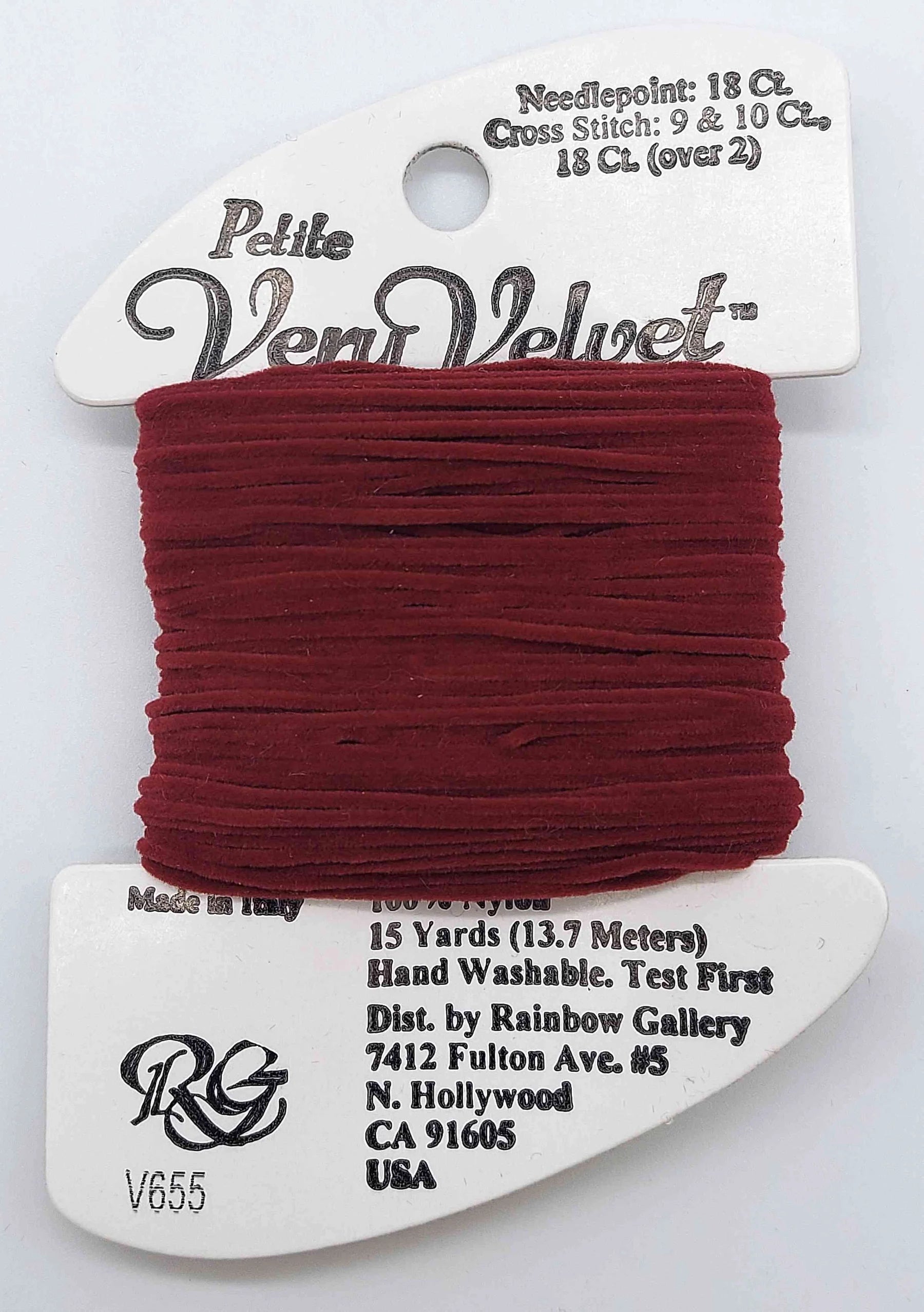 PET V-VELVET V655-DARK RED