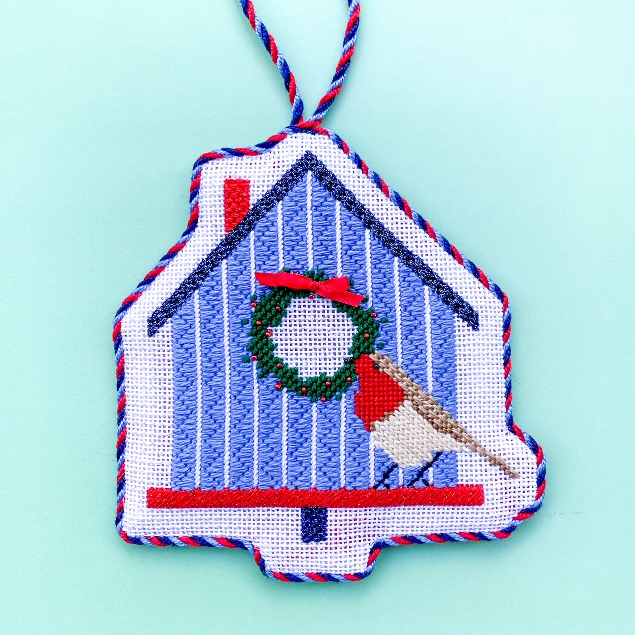 Christmas Bird House Canvases