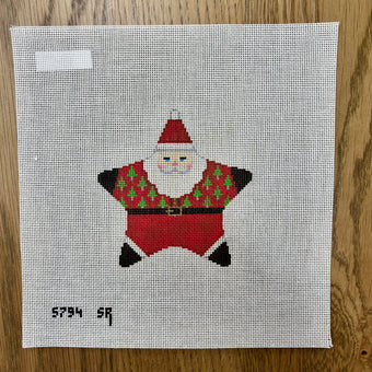 Tree Shirt Santa Star Canvas