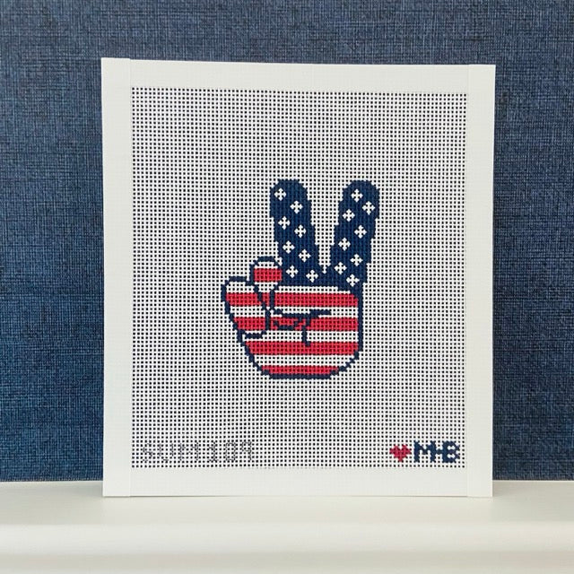Peace Sign Flag Canvas