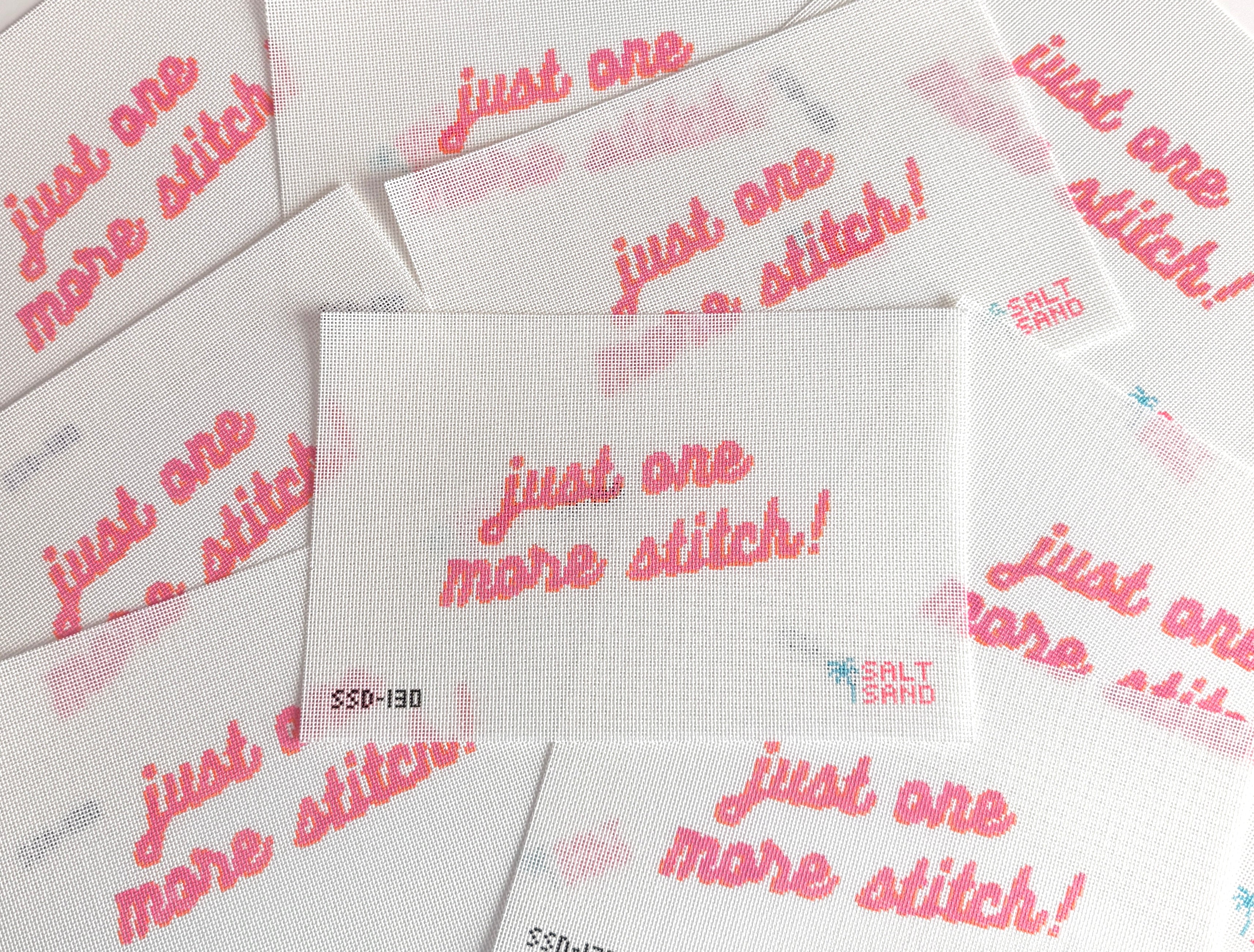 Just One More Stitch Canvas