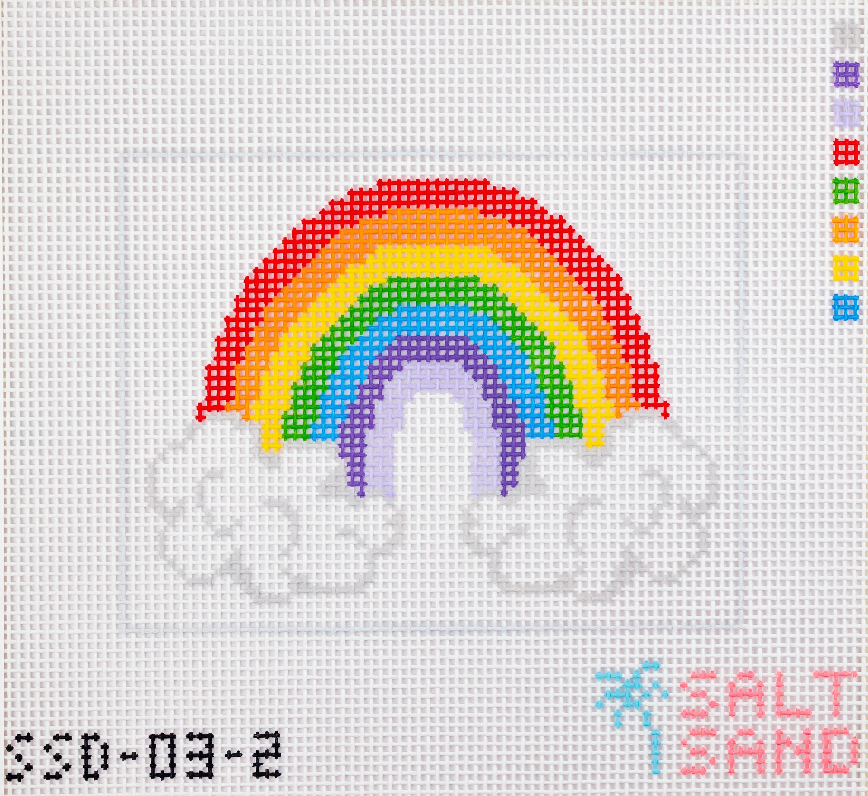 Little Stitchers Kit: Rainbow Canvas