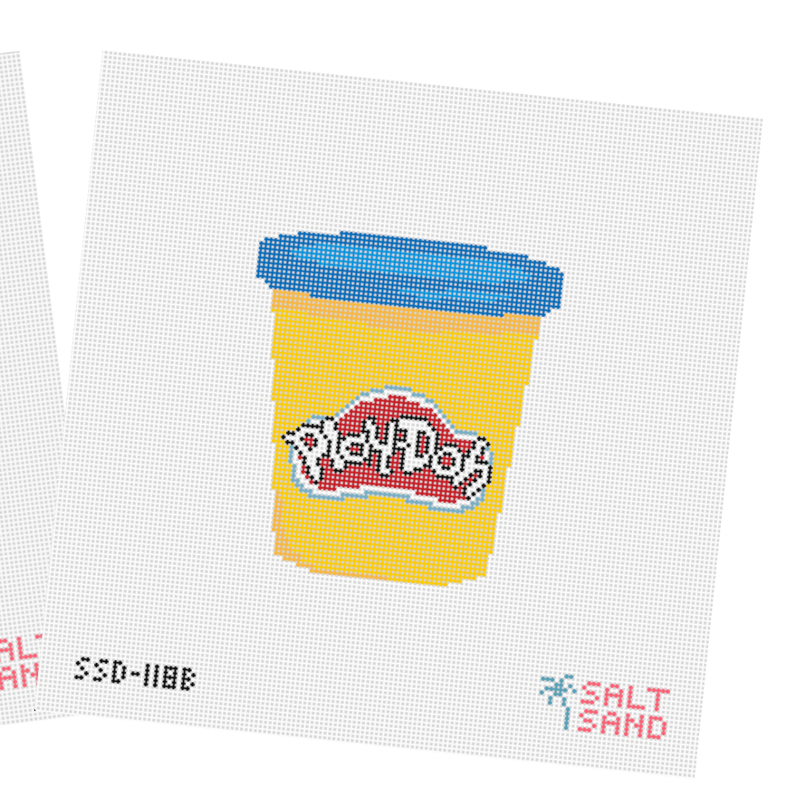 Play-Doh Blue Lid Canvas