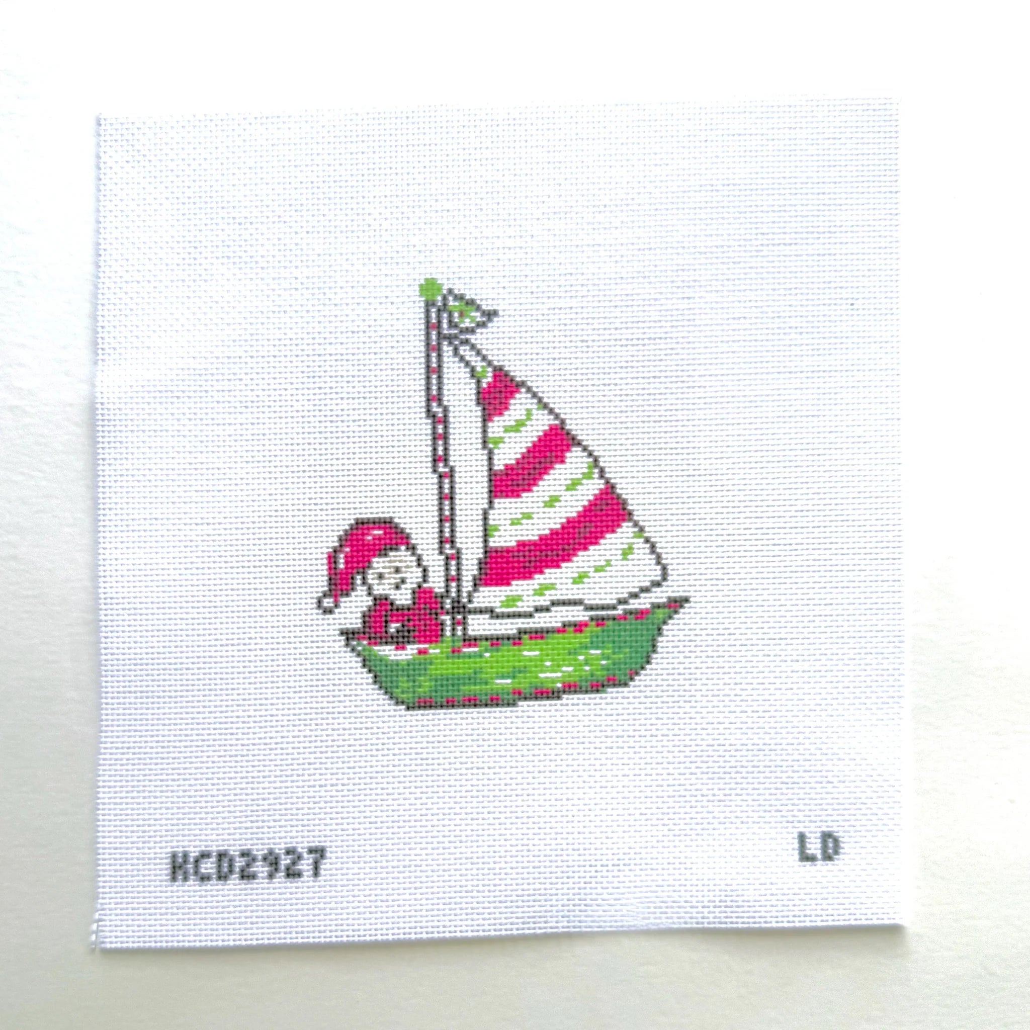 Santa Sailboat Canvas