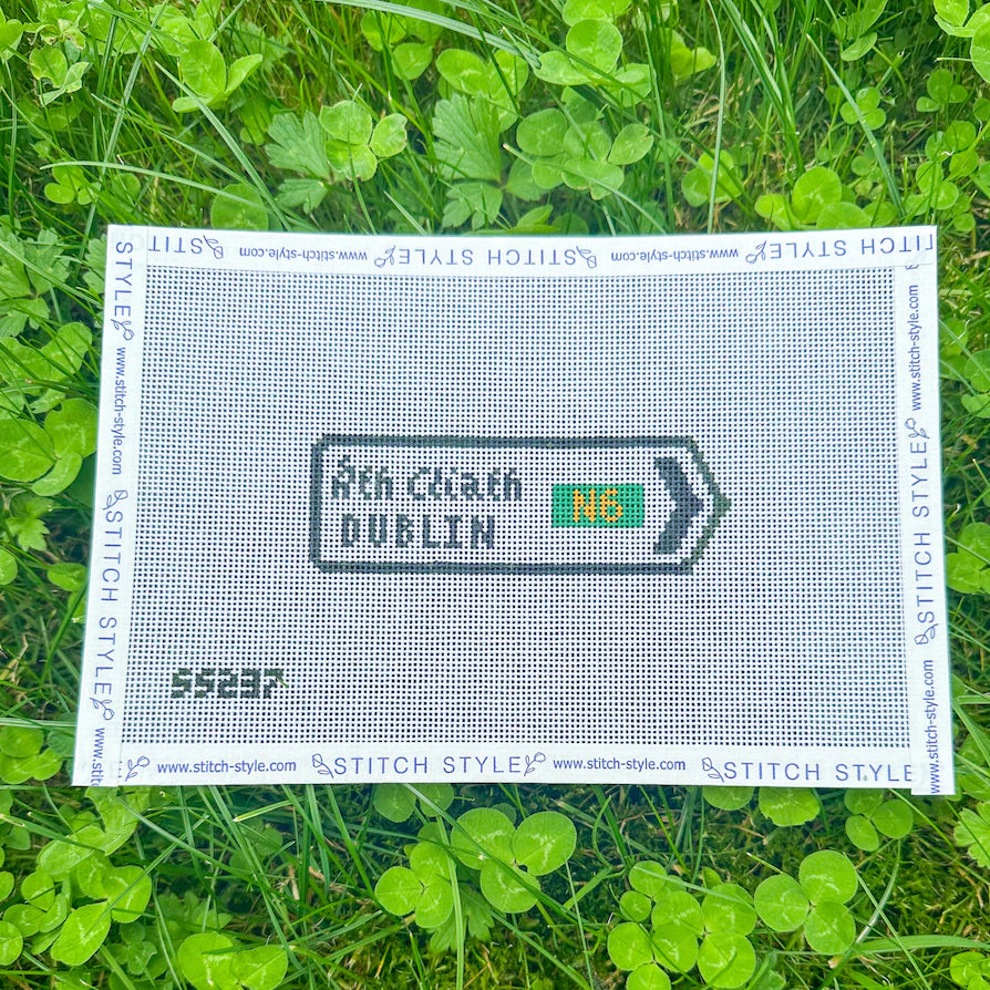 Irish Roundabout Sign Canvas