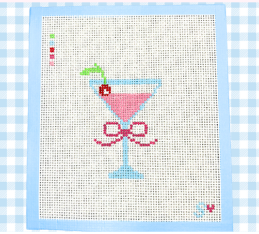 Sippin' Pretty Pink Martini Canvas