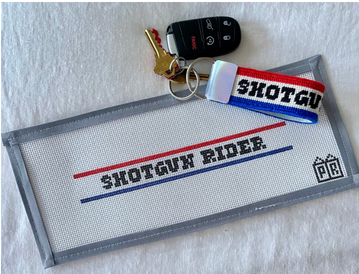 Shotgun Rider Keychain Canvas